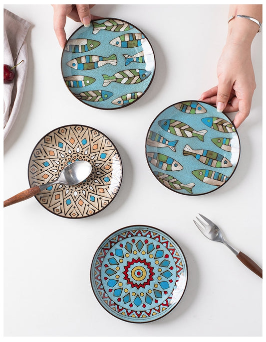 Hand Painted Ceramic Plates