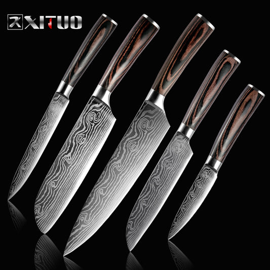 XITUO  2-5PCS Set Kitchen Knife