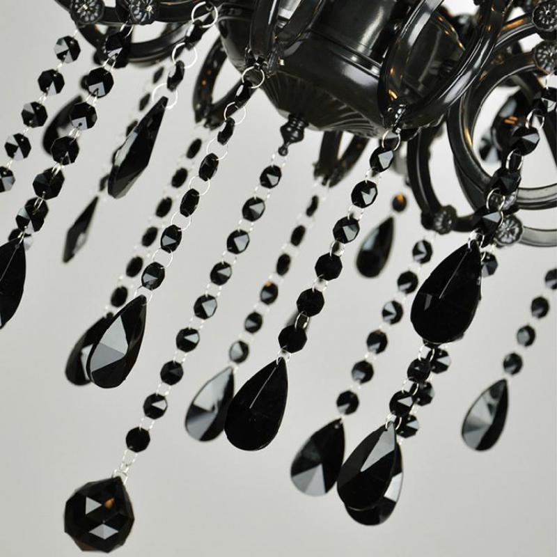 Antique Black Crystal Chandelier